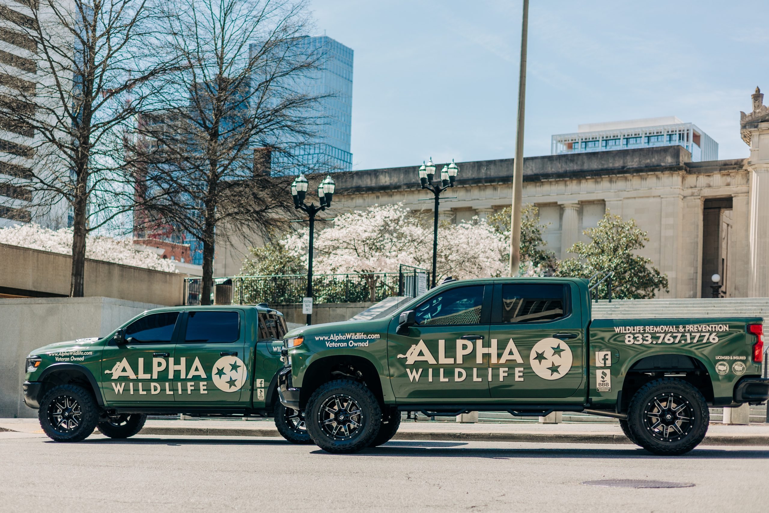Alpha Wildlife Removal Chattanooga Trucks