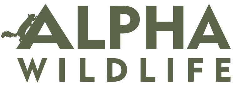 alpha wildlife logo green
