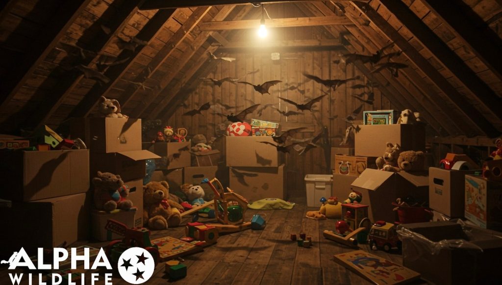 bats in an attic