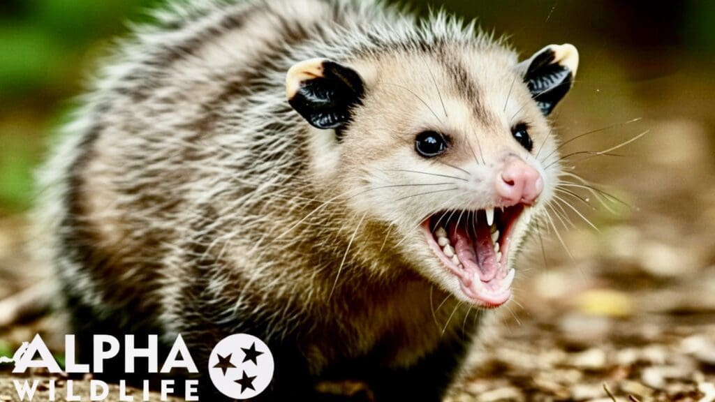 Possum removal from yard in Brentwood TN