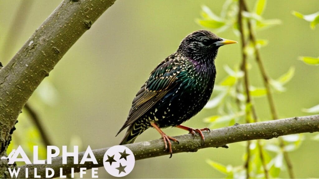 Bird perched on a tree branch