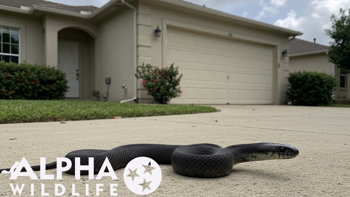 Snake in garage