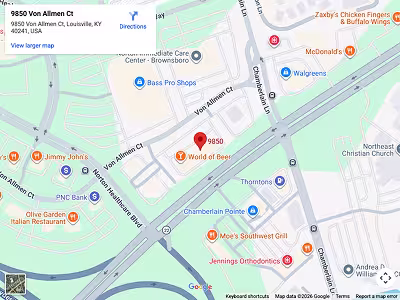 alpha wild life Louisville location map